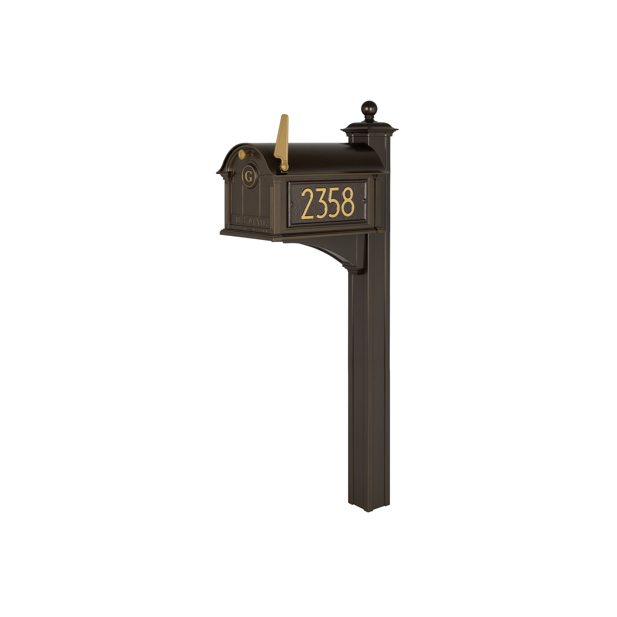 Balmoral Mailbox, Yes, Bronze