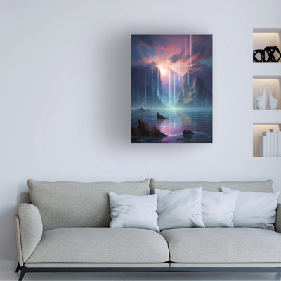 R3darch0n Light Pillars Canvas Art