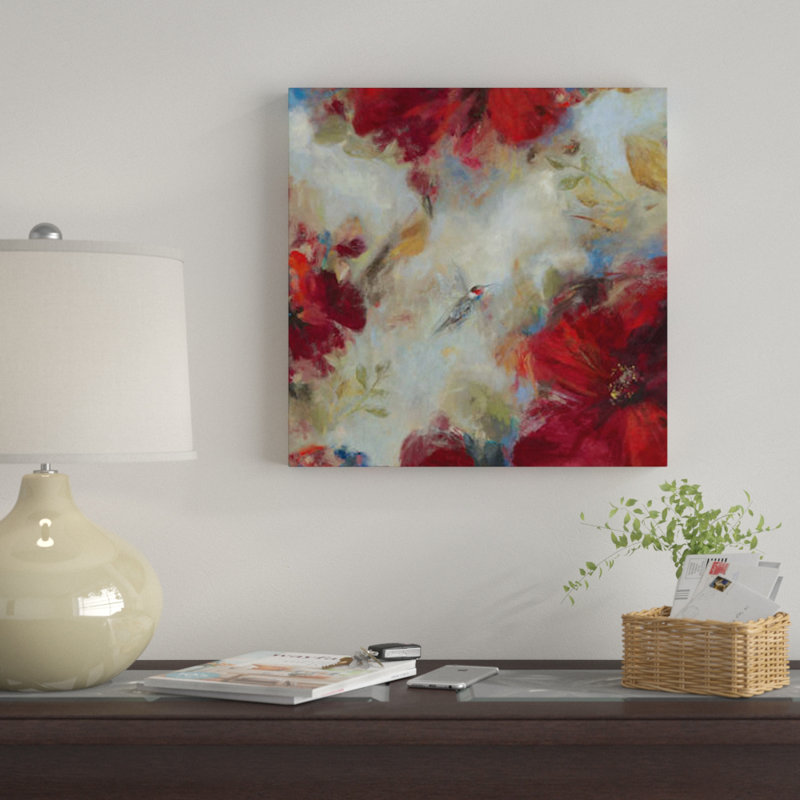 « hummingbird i », impression sur toile, H 26 po x l 26 po x P 1,5 po, Pas de tapis, Toile tendue