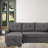 Linen Reversible Sleeper Sectional Sofa With Storage Chaise-1374282743-1374282736-1374282738