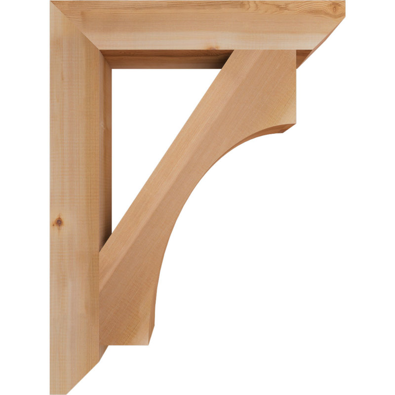 Support en bois Westlake, Cèdre rouge, H 32 po x l 3,5 po x P 24 po