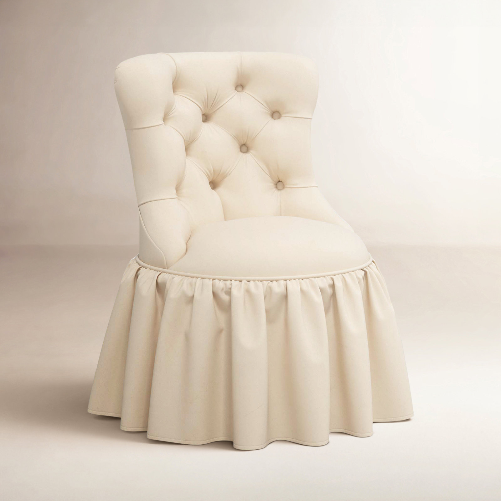 Minnie Upholstered Side Chair, Classic Pearl Performance Velvet