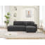 Canapé d'angle capitonné en forme de L avec coussins décoratifs Scandinavian-132210629