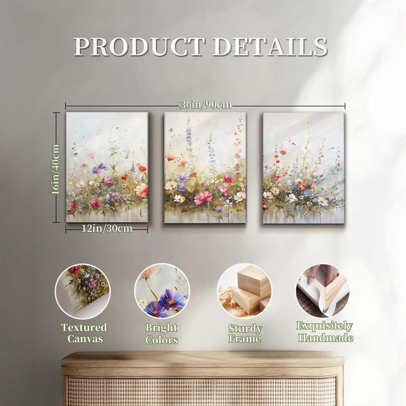3 Piece Wrapped Canvas Print