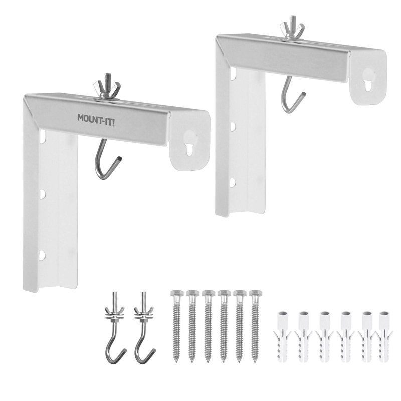 Support pour écran de projecteur universel 6 po - installation murale ou au plafond, Blanc