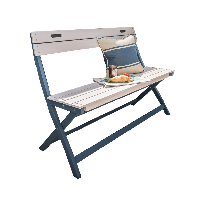 Marceline Solid Wood Eucalyptus Outdoor Bench