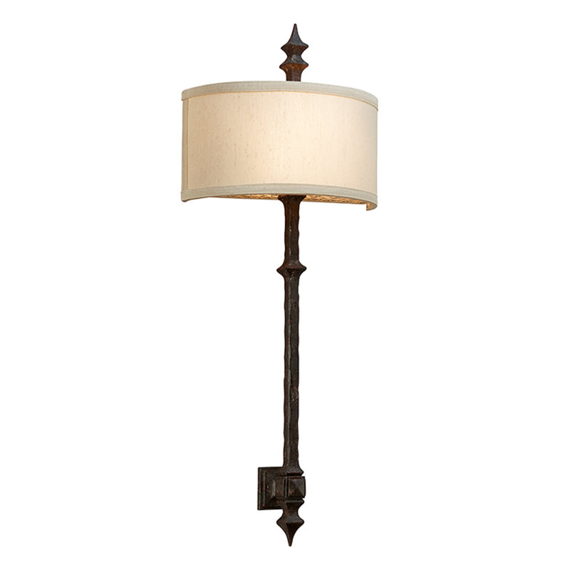 Applique murale en bronze umbria 1 lumière Colesberry, Ampoule candélabre 60 W