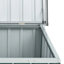 Coffre de terrasse en acier anthracite pour outils de jardin-136849631-136849632
