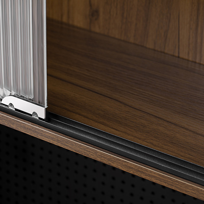 Bureau moderne pliable avec huche et rangement