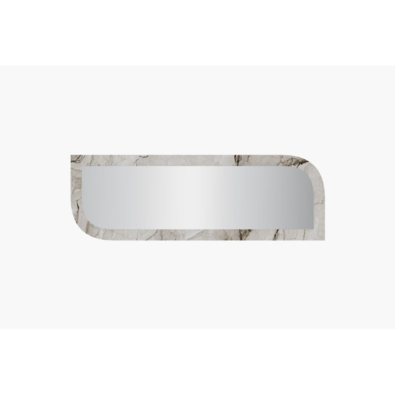 Modern Wall Mirror, Ephesus & Marble Color, 15.7 x 47.2 x 0.9 inches | 100% MDF, Ecological Flotal-E Design | Sleek and Stylish Home Décor | Perfect for Living Room, Bedroom, and Entryway | Wall-Mountable