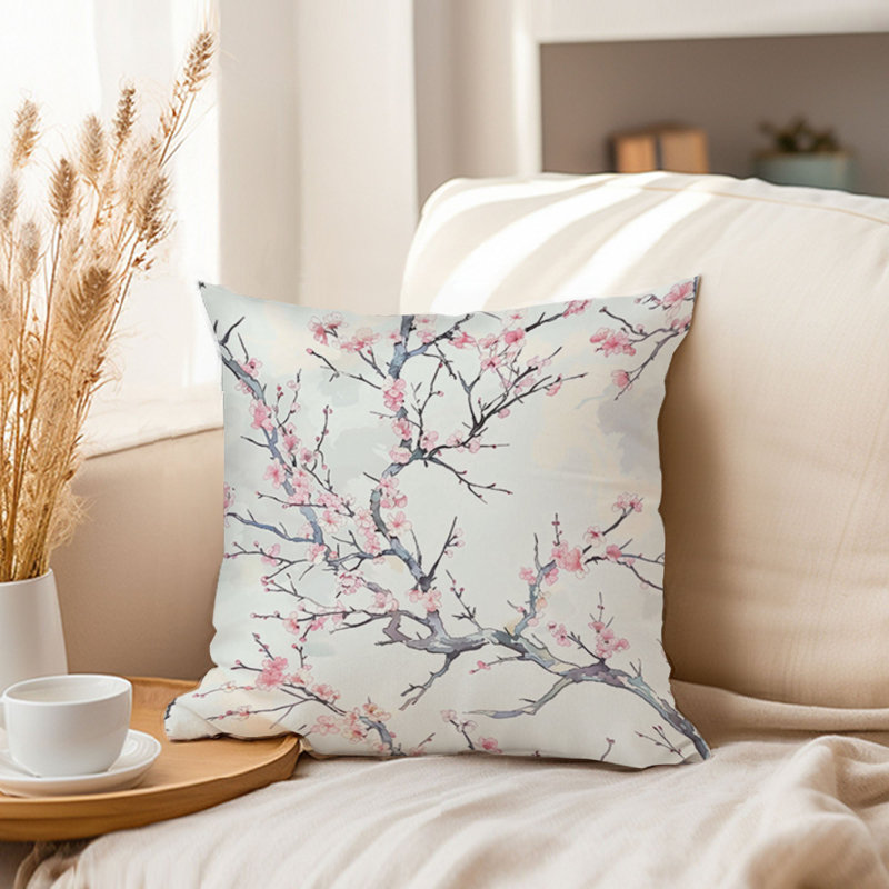Botanical Sakura Cherry Blossom Tree II Asian, 20"H x 20"W