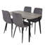 Aspen 1200mm foiled rect. table & 4 fabric chair Set-124198326-124198362
