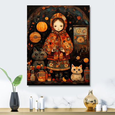 Orange Kids, art mexicain pour enfants - art mural en métal pour enfants