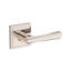 Wyndcliff Passage Lever with Stepped Square Rose in Satin Nickel-988823956
