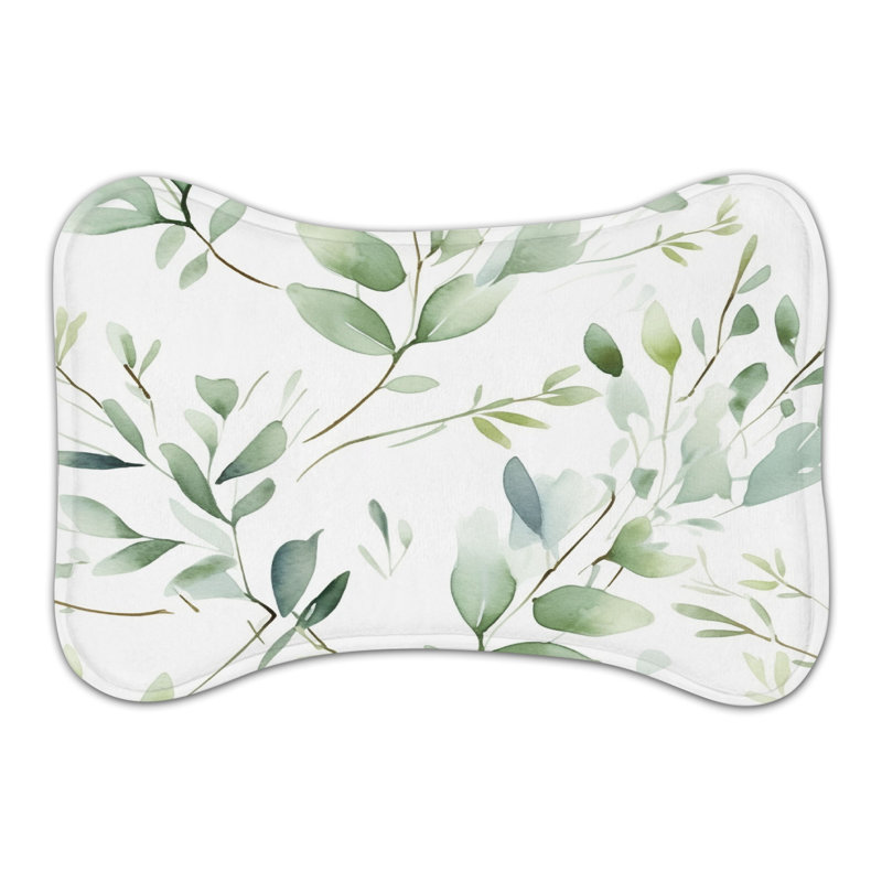 Soft Verdure - 1 Piece Bone Shape Feeding Mat, Large (14")
