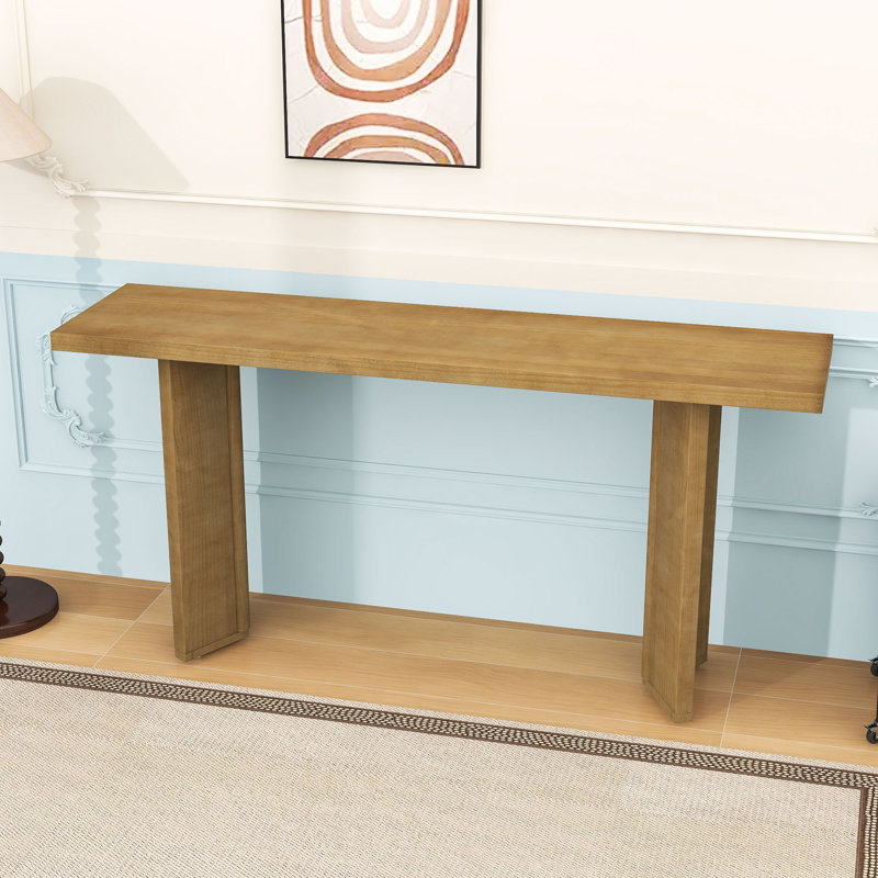Console avec pieds géométriques, Naturel