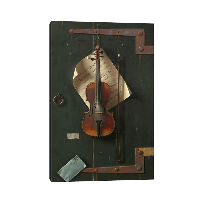 The Old Violin by William Michael Harnett - Wrapped Canvas Print, 66.04 cm H x 45.72 cm W x 1.91 cm D