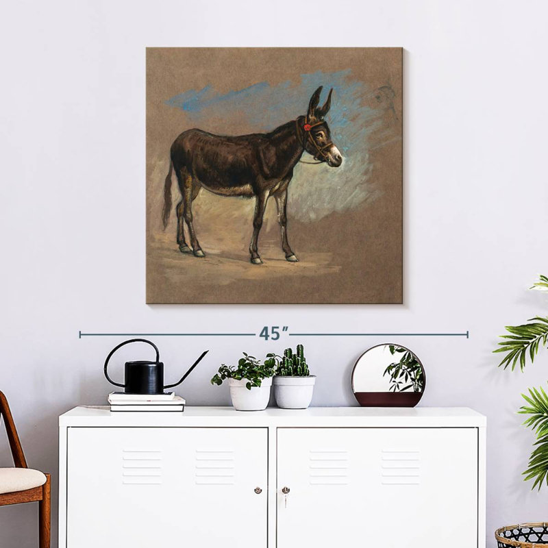 Brampt Study. A Mule, 30" H x 30" W