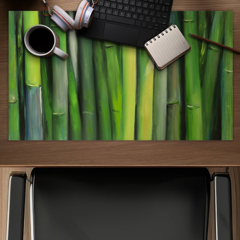 Bamboo plant - 14.00"x24.25" Desk mat