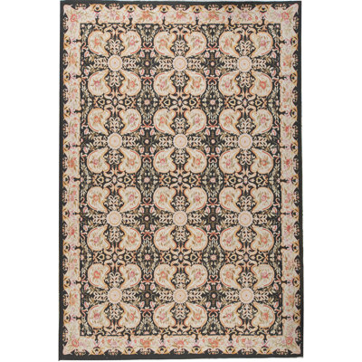 Tapis brun de haute qualité noué à la main