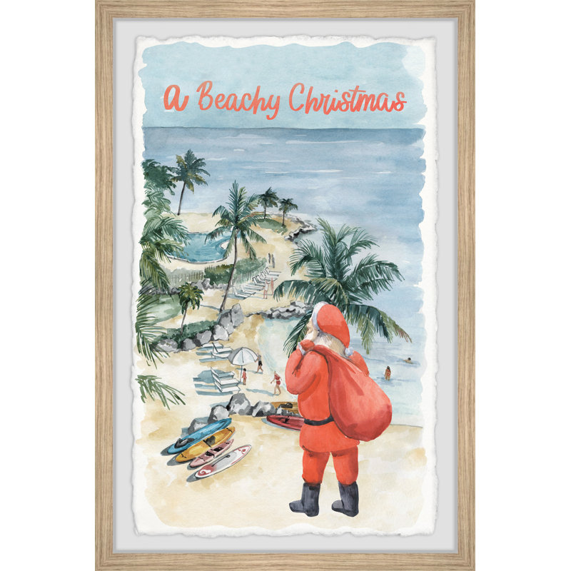 Meet Santa - Single Picture Frame Painting, 61cm H x 41cm W x 3.81cm D