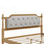 Luxueuse tête de lit capitonnée avec structure en bois de pin robuste, parfaite pour les espaces de sommeil élégants et confortables-828399576-828399582