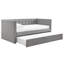 Parks Upholstered Daybed with Trundle - Twin-1697098991