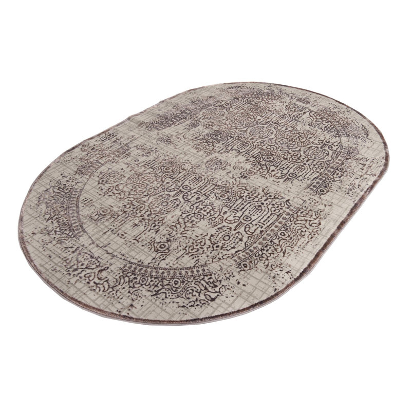 Glencoe Oriental Indoor Rug, Oval 5'3" x 8'