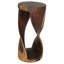 Table de bout ronde torsadée 14 po de diamètre x H 30 po noyer
