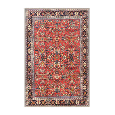 Tapis traditionnel rouge / noir