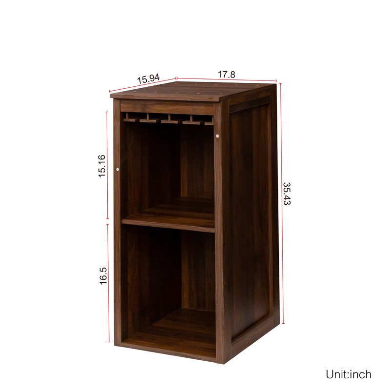 17.8'' Bar Cabinet, Walnut