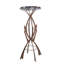 Rustic Lodge Glass End Table