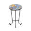 Table d'appoint de patio, colorée et noire
