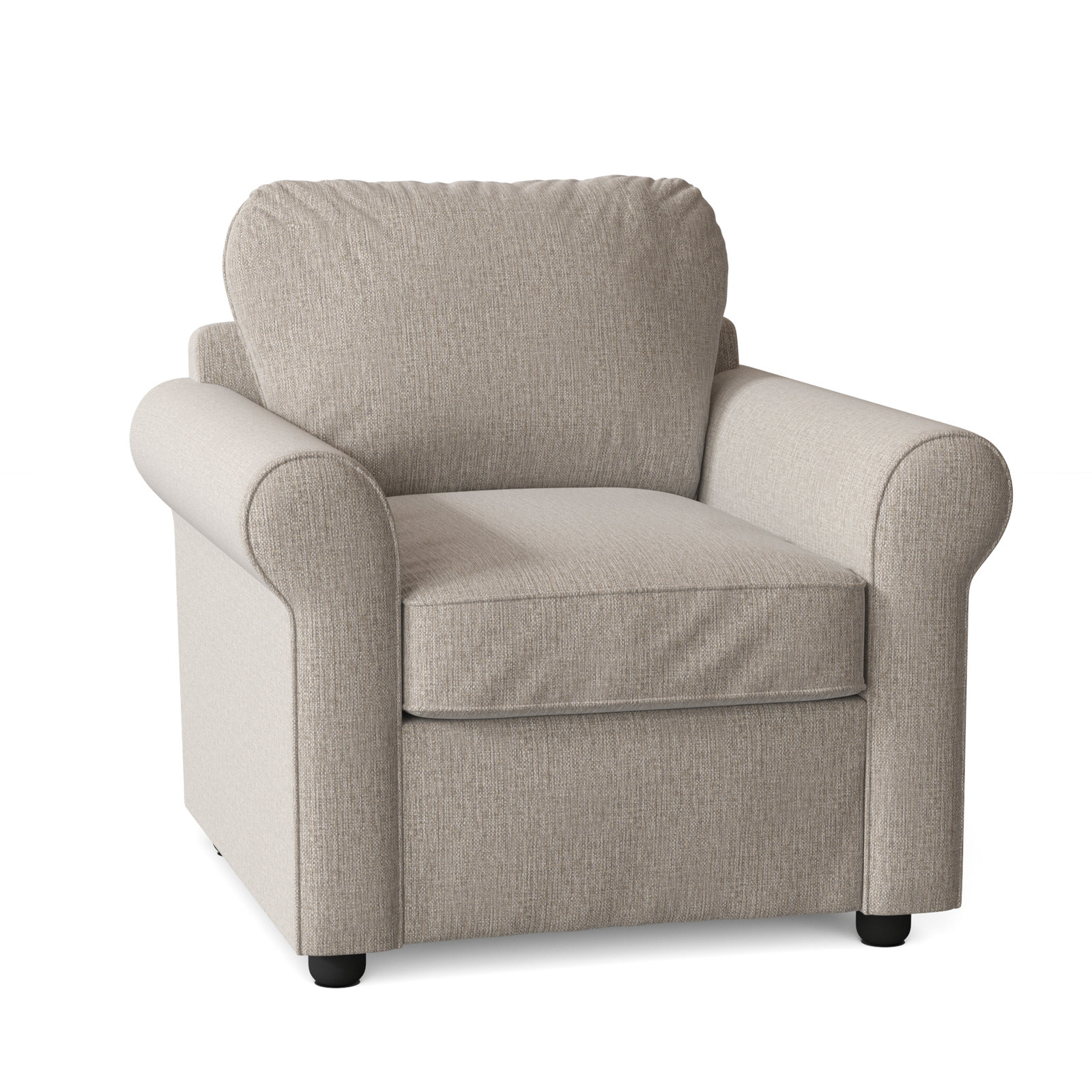 Warrington Armchair, Drusky Linen Sustain® Basketweave