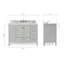 Ensemble de meuble-lavabo simple 49 po Cambridge-1465741972