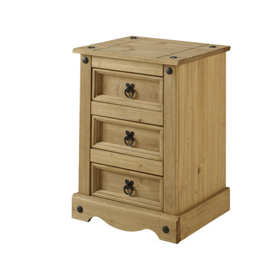 Palmea 45cm W Solid Wood Bedside Table