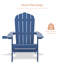 Chaise Adirondack pliante en plastique Sheredan-475620149