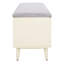 Banc de rangement en bois avec tablettes-1965268452
