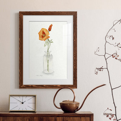 " California Poppy Vase I "