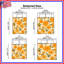 Couvre-lit matelassé à motif floral orange toutes tailles-126079168