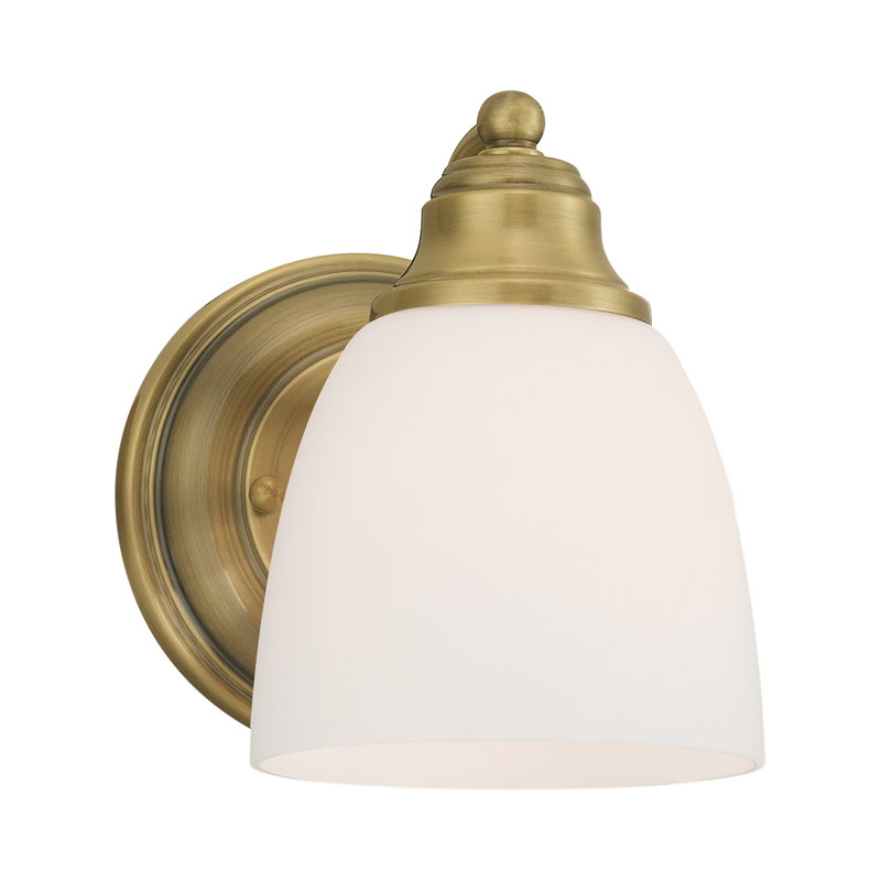 Mayday Armed Sconce, Antique Brass