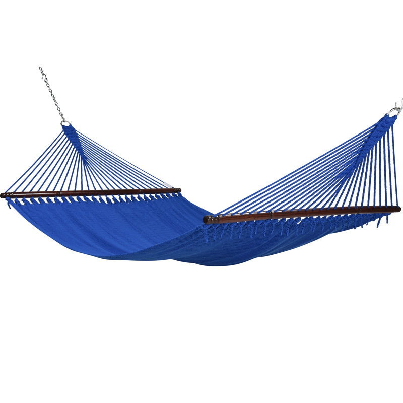 Hamac double à barre d'écartement Blanco, Bleu très foncé