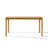 59'' Rectangular Dining Table for 6, Modern MDF Wood Kitchen Table with Solid Wood Legs