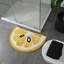Yellow Lemon Slice Semi Circle Rug 