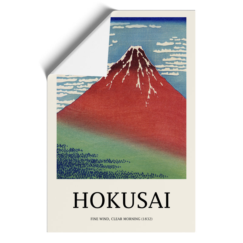 Fine Wind, Clear Morning Print by Katsushika Hokusai - Frameless Print, 42cm H x 30cm W x 0.1cm D