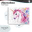 Plaque murale licorne rose avec étoiles, design Creative Studio