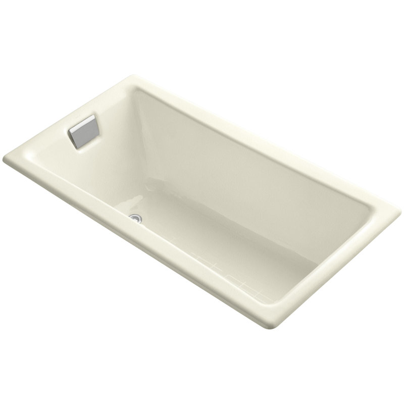 Tea-for-Two for Two 60" x 32" Drop-In Soaking Bathtub, Cane Sugar