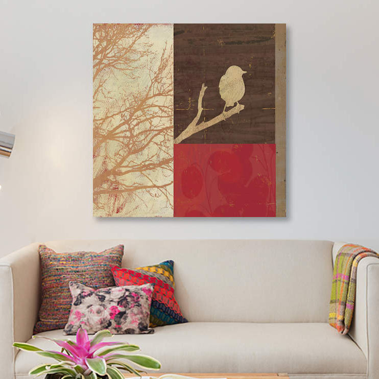 « perché ii », reproduction sur toile, H 12 po x l 12 po x P 1,5 po, Pas de tapis, Toile tendue