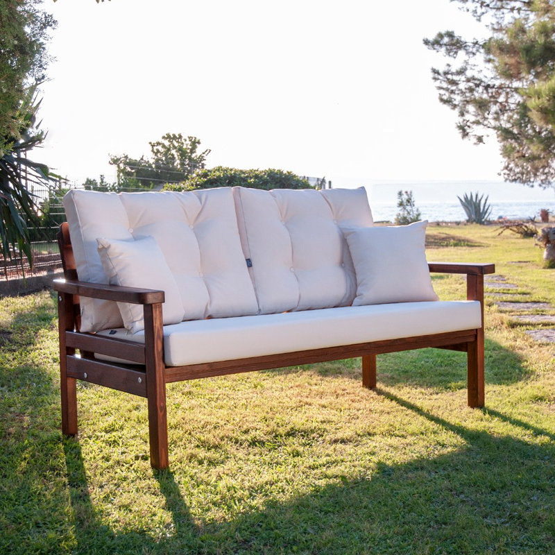 Banc en bois Dado, Blanc