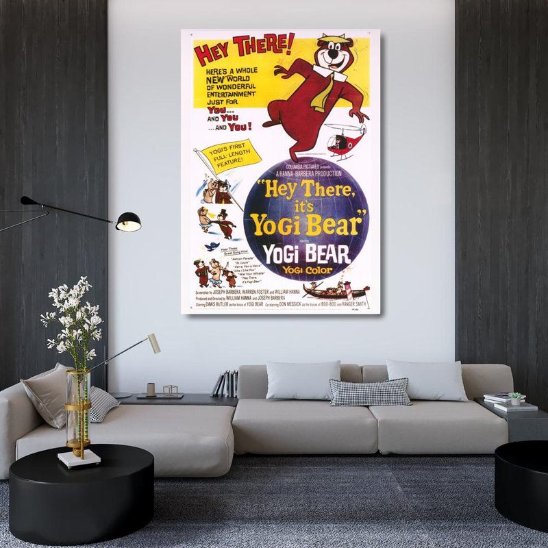 Hey There It's Yogi Bear, 48" H x 34" W